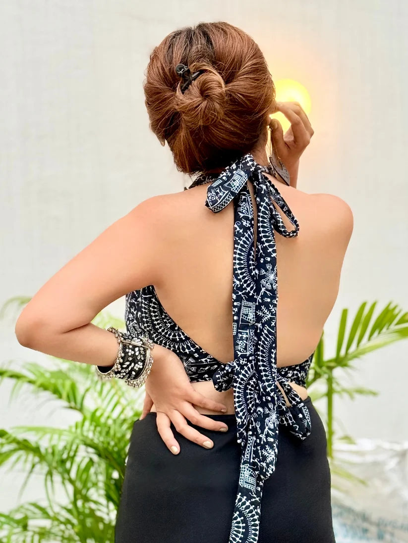 Bella: Black & Black Top Combo