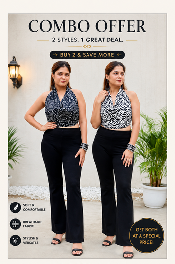 Bella: Black & White Top Combo