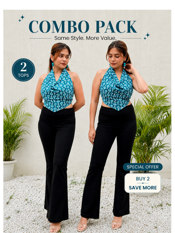 Bella: Sky Blue & Sky Blue Top Comb